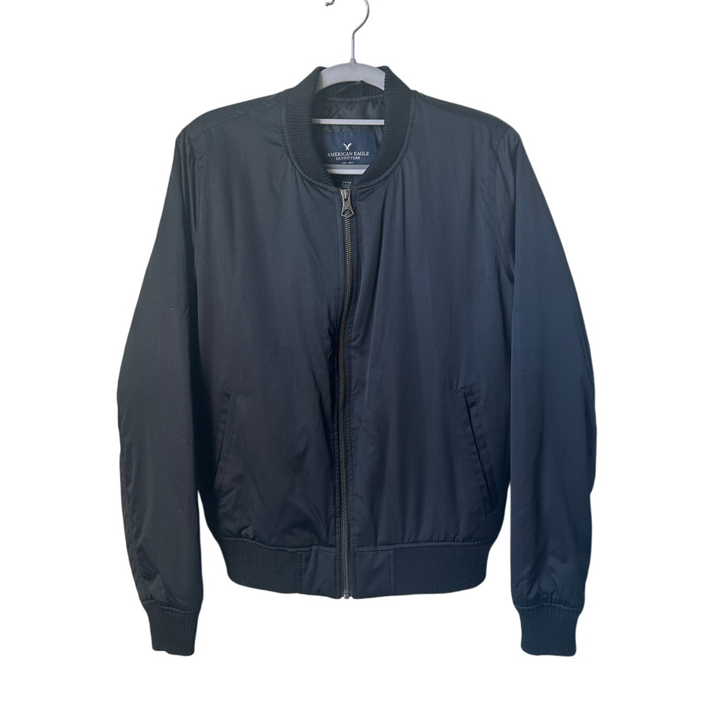 American Eagle Black Puffer Jacket - Small